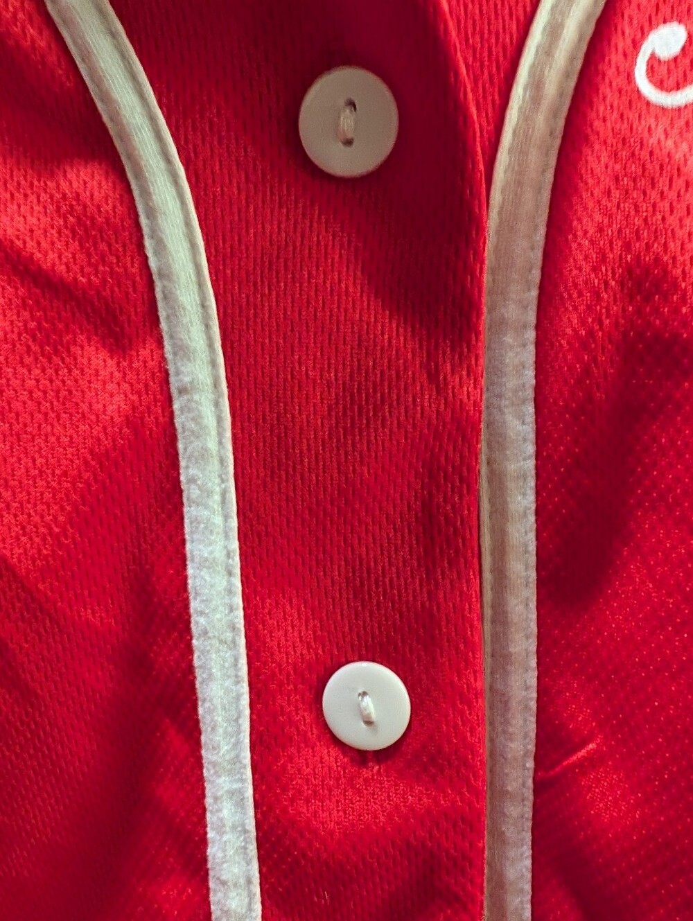 Disney Mickey Mouse Red Women's Mesium Baseball Jersey - Picture 4 of 7